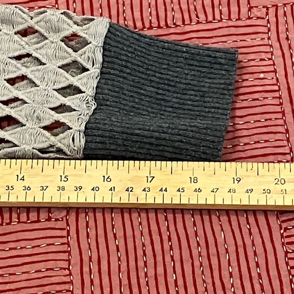 Zara crochet Gray Textured Sweater with liner - Picture 10 of 15